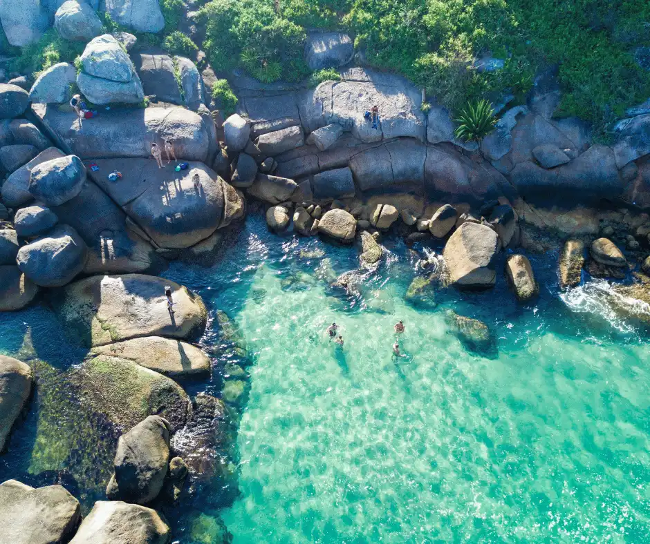 Piscinas Naturais da Barra da Lagoa, Florianópolis em Casal