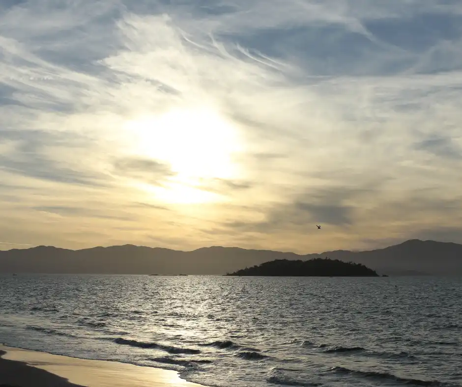 Praia de Canasvieiras em Floriánopolis Santa Catarina, Brasil